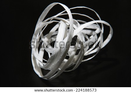 Coiled paper, close-up