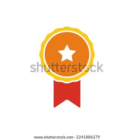 Medal icon vector symbol design templates isolated on white background
