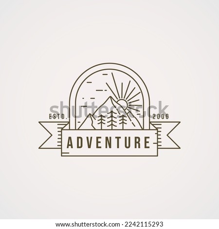 Mountain adventure logo, perfect for your business or community