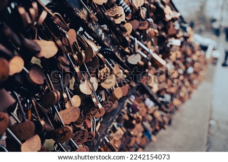 Paris loves the locks on a bridge in front of the Eiffel Tower. Spread the love with a love lock.