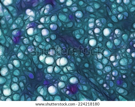 An organic blue bubble pattern inspired by nature. A background for print, web, or wall paper.