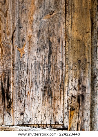 an old wooden wall as a background with copy space