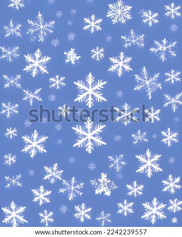 Winter Snowflake Illustration Digital Art