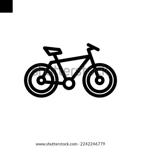 bicycle icon line style vector