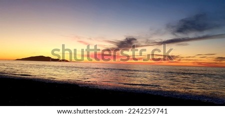 Nice island sunset from the beach