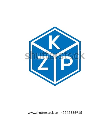 KZP letter logo design on black background. KZP creative initials letter logo concept. KZP letter design.
