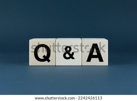 QA Question answer. The cubes form the word QA Question answer. Business The concept of QA Question answer is applied in various fields of human activity Royalty-Free Stock Photo #2242426113