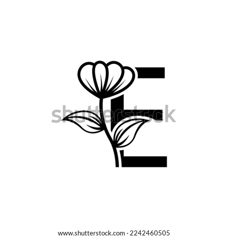 initial letter d logo, flower handwriting logo design, vector logo for women beauty, salon, massage, cosmetic or spa brand.