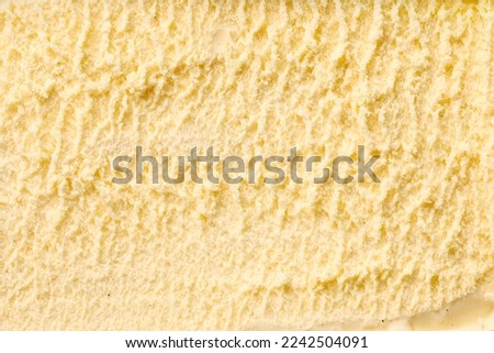 vanilla ice cream texture, top view