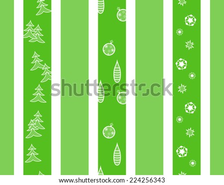 Green texture of Christmas wrapping wrapper
