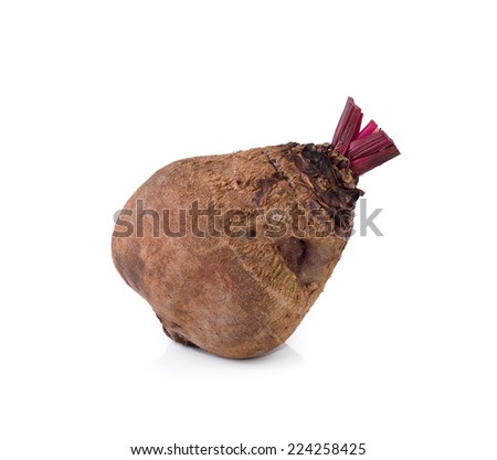 Beetroots isolated on white background