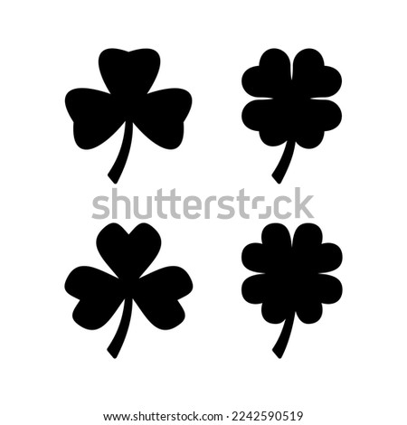 Clover icon vector for web and mobile app. clover sign and symbol. four leaf clover icon.