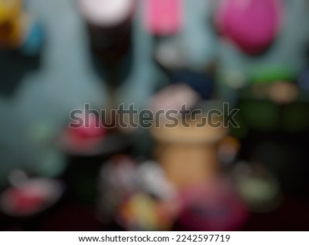 Photography with a defocused theme with a household object