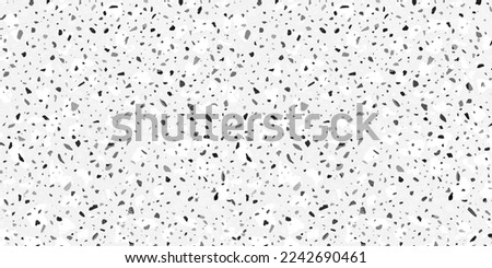 Terrazzo flooring vector seamless pattern in light green colors with accents. Natural Grey Stone Background with high resoluation, New Gray Slab Marble.