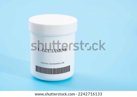 L-Glutamine It is a nootropic drug that stimulates the functioning of the brain. Brain booster Royalty-Free Stock Photo #2242716133