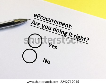 One person is answering question about procurement. He thinks he is doing eprocurement right.