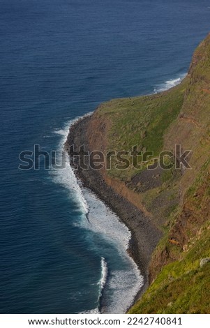 Awesome picture of a dreamlike landscape on the volcanic island of Madeira with beautiful coasts.
