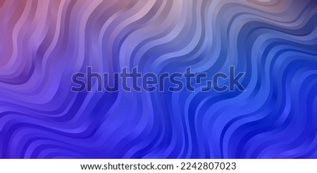 Light Purple vector template with lines. Colorful abstract illustration with gradient curves. Best design for your posters, banners.