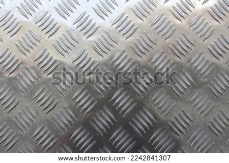 Aluminium checker plate sheet background, new
