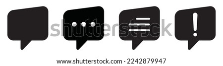 Bubble speech icon. Bubble message icon, vector illustration