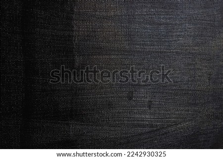 Black abstract paint with a brush And textures of water color oil colour drawing lines on canvas background
