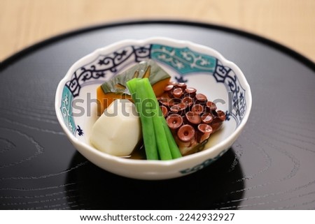 soft boiled octopus, Japanese cuisine