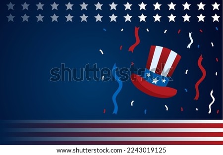 Illustration vector graphic of template background American suitable for happy presiden's day American celebration event 