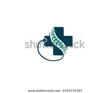 Modern medical cross and healthcare logo design. Pharmaceutical company vector illustration.