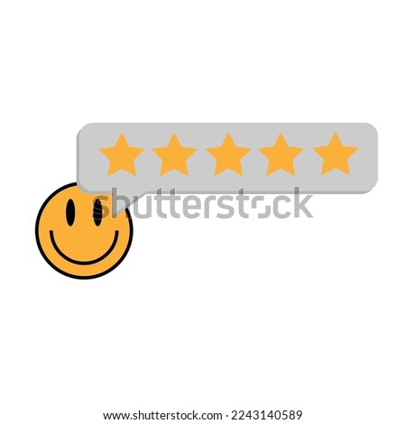 rating icon with white background