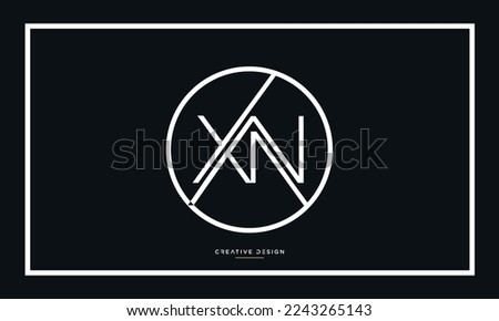 Alphabet Letters Icon Logo XN or NX Monogram	