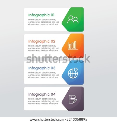Timeline steps business infographic template