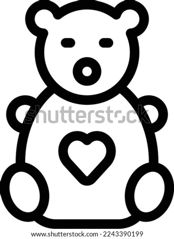 teddy Vector illustration on a transparent background. Premium quality symmbols. Thin line vector icons for concept and graphic design. 
