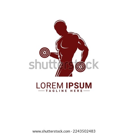 Body fitness logo vector illustration design 