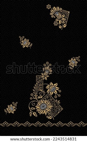 Geometrical Golden Foil Design with background