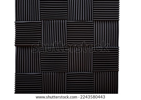 A view of acoustic foam padding squares, as a background. Royalty-Free Stock Photo #2243580443