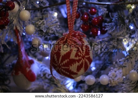 Christmas tree and its decoration