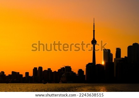 Toronto Skyline, the cityscape of downtown Toronto in Canada