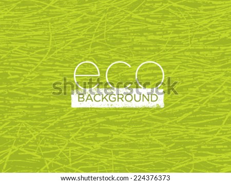 Eco Organic Bright Vector Background With Outstanding Grass Texture