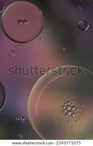 Abstract colourful bubbles. Soft background with purple violet colors.