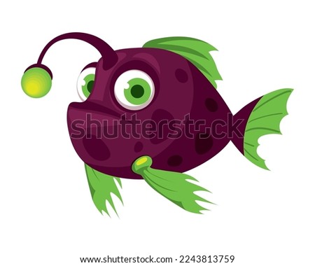 abyssal anglerfish icon icon isolated design Royalty-Free Stock Photo #2243813759