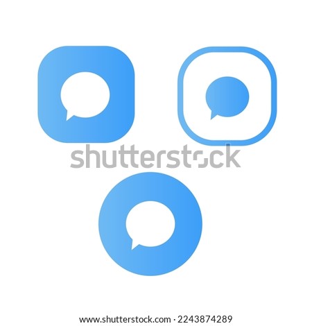 Communication icon with speech bubbles. Chat icon, message