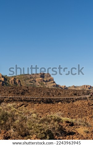 Scenic view of the Teide National Park