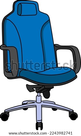 blue chair  vector illustration isolated on white background