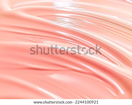 Glossy coral cosmetic texture as beauty make-up product background, skincare cosmetics and luxury makeup brand design concept Royalty-Free Stock Photo #2244100921