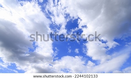 fresh cloudy sky in daylight time of middle day for create natural content editing