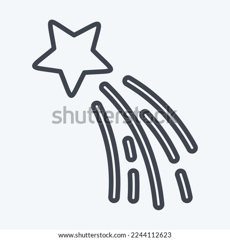 Icon Star Bethlehem. related to Stars symbol. line style. simple design editable. simple illustration. simple vector icons