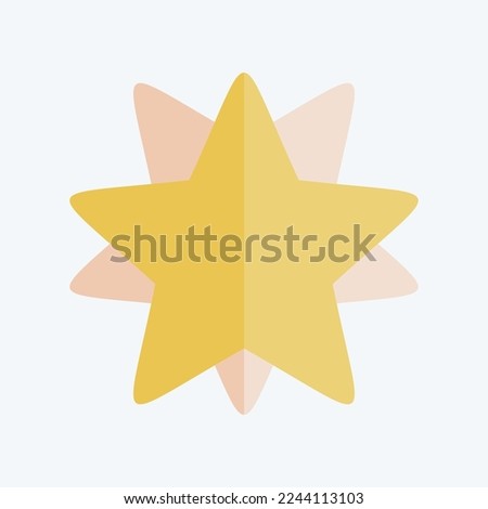 Icon 10 Pointed Stars. related to Stars symbol. flat style. simple design editable. simple illustration. simple vector icons