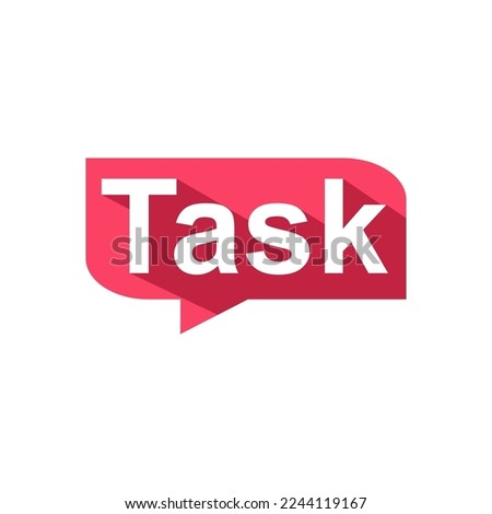 TASK letter logo design vector illustration White background