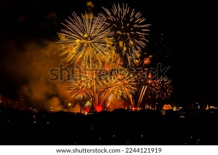 The new year firework in Thailand 2023