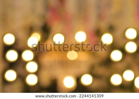 wedding lights and decoration blurred and defocus image  Royalty-Free Stock Photo #2244141309